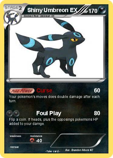 Pokemon Shiny Umbreon EX