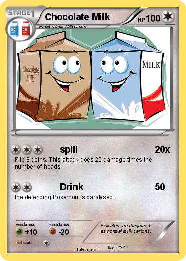 Pokemon Chocolate Milk