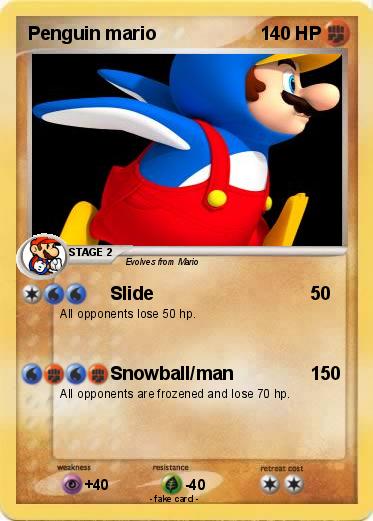 Pokemon Penguin mario