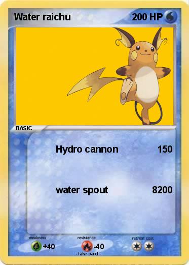 Pokemon Water raichu