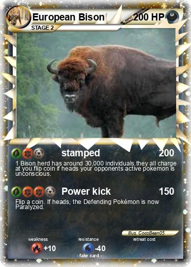 Pokemon European Bison