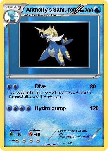 Pokemon Anthony's Samurott