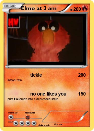 Pokemon Elmo at 3 am