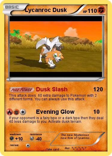 Pokemon Lycanroc Dusk