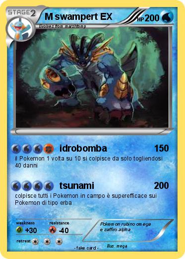 Pokemon M swampert EX