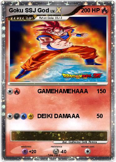Pokemon Goku SSJ God