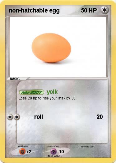 Pokemon non-hatchable egg