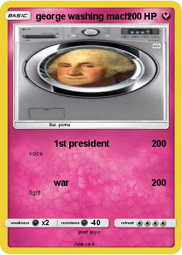 Pokemon george washing mach