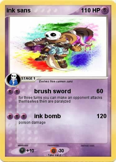 Pokemon ink sans