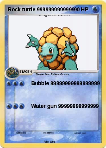 Pokemon Rock turtle 9999999999999