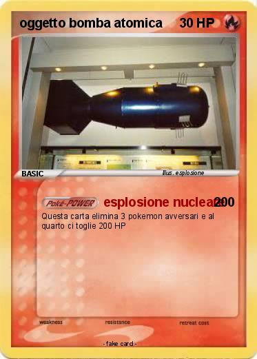 Pokemon oggetto bomba atomica