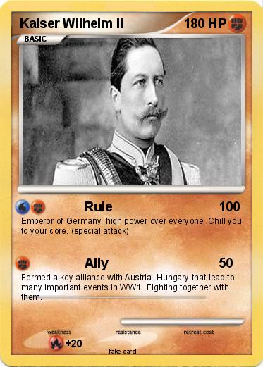 Pokemon Kaiser Wilhelm II