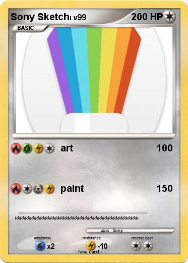Pokemon Sony Sketch