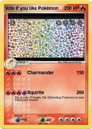 Pokemon Vote if you like Pokémon