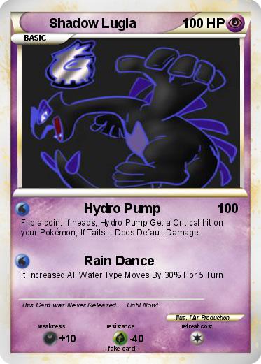 Pokemon Shadow Lugia