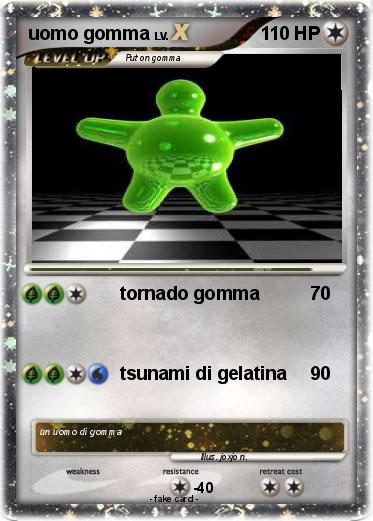 Pokemon uomo gomma