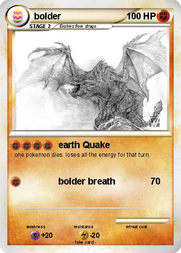 Pokemon bolder