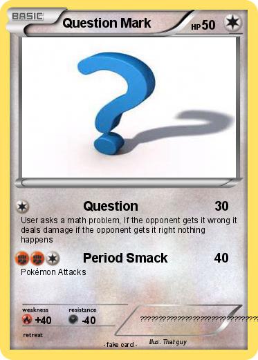 Pokemon Question Mark