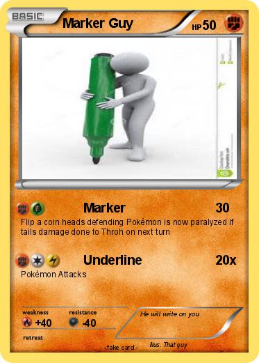 Pokemon Marker Guy