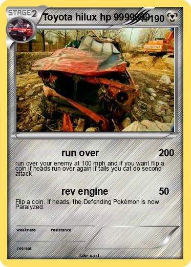 Pokemon Toyota hilux hp 9999999