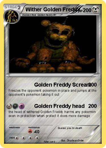 Pokemon Wither Golden Freddy