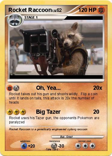 Pokemon Rocket Raccoon