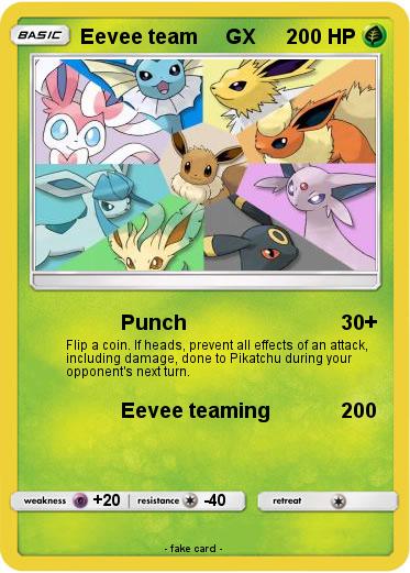 Pokemon Eevee team     GX