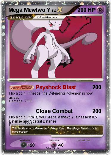 Pokemon Mega Mewtwo Y