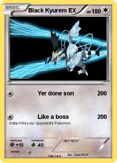 Pokemon Black Kyurem EX
