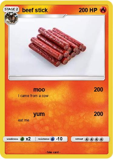 Pokemon beef stick