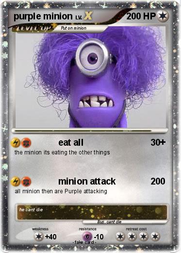 Pokemon purple minion