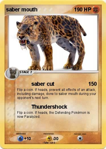 Pokemon saber mouth