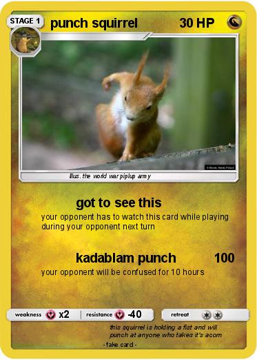 Pokemon punch squirrel