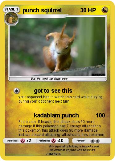 Pokemon punch squirrel