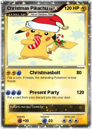 Pokemon Christmas Pikachu