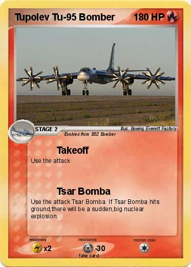 Pokemon Tupolev Tu-95 Bomber