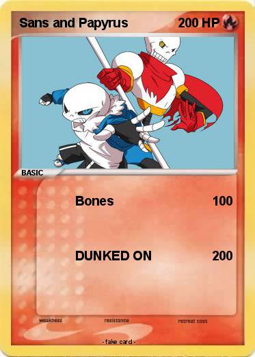 Pokemon Sans and Papyrus