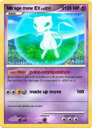 Pokemon Mirage mew EX