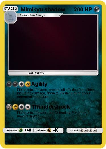 Pokemon Mimikyu shadow