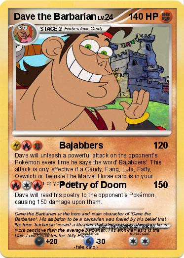 Pokemon Dave the Barbarian