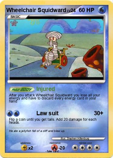 Pokemon Wheelchair Squidward