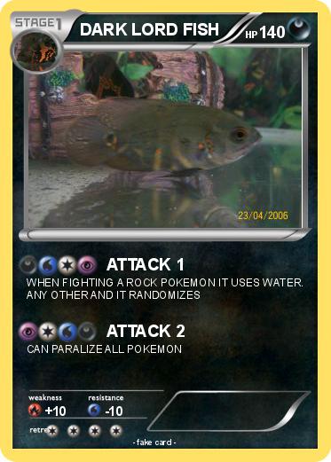 Pokemon DARK LORD FISH
