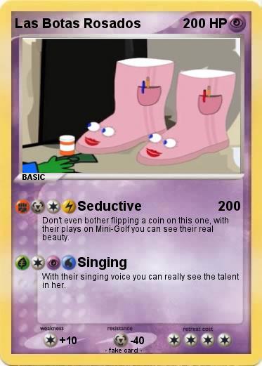 Pokemon Las Botas Rosados