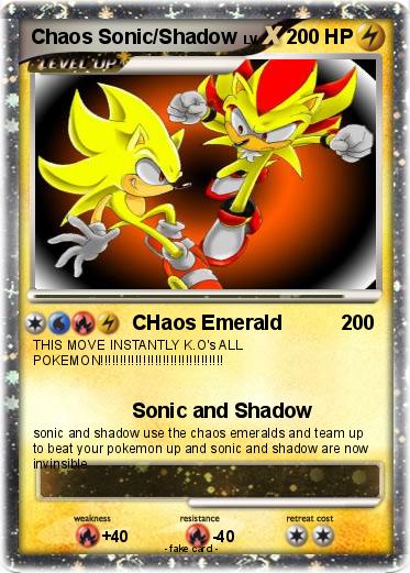 Pokemon Chaos Sonic/Shadow