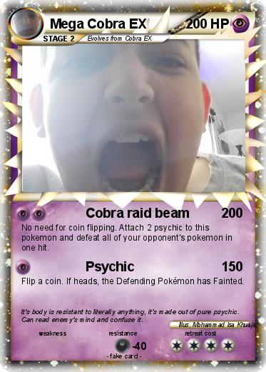 Pokemon Mega Cobra EX