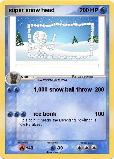 Pokemon super snow head