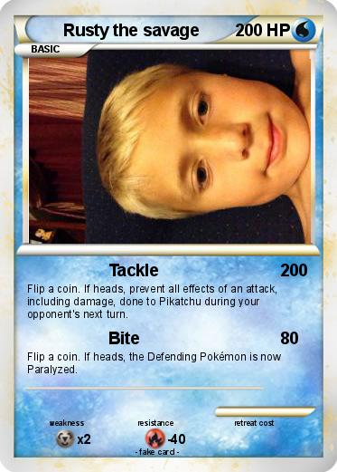 Pokemon Rusty the savage