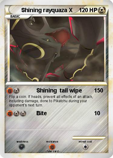 Pokemon Shining rayquaza X