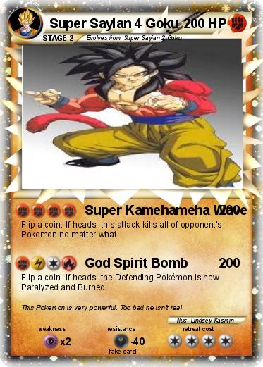 Pokemon Super Sayian 4 Goku