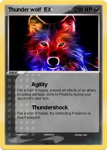Pokemon Thunder wolf  EX